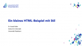 thumbnail of medium EIG: Ein kleines HTML-Beispiel mit Stil
