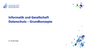 thumbnail of medium IuG: Datenschutz – Grundkonzepte