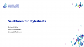 thumbnail of medium EIG: Selektoren für Stylesheets