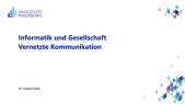 thumbnail of medium IuG: Vernetzte Kommunikation