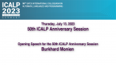 thumbnail of medium ICALP 2023 - 50th ICALP Anniversary Session - Opening Address