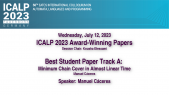 thumbnail of medium ICALP 2023 - Best Student paper - Track A